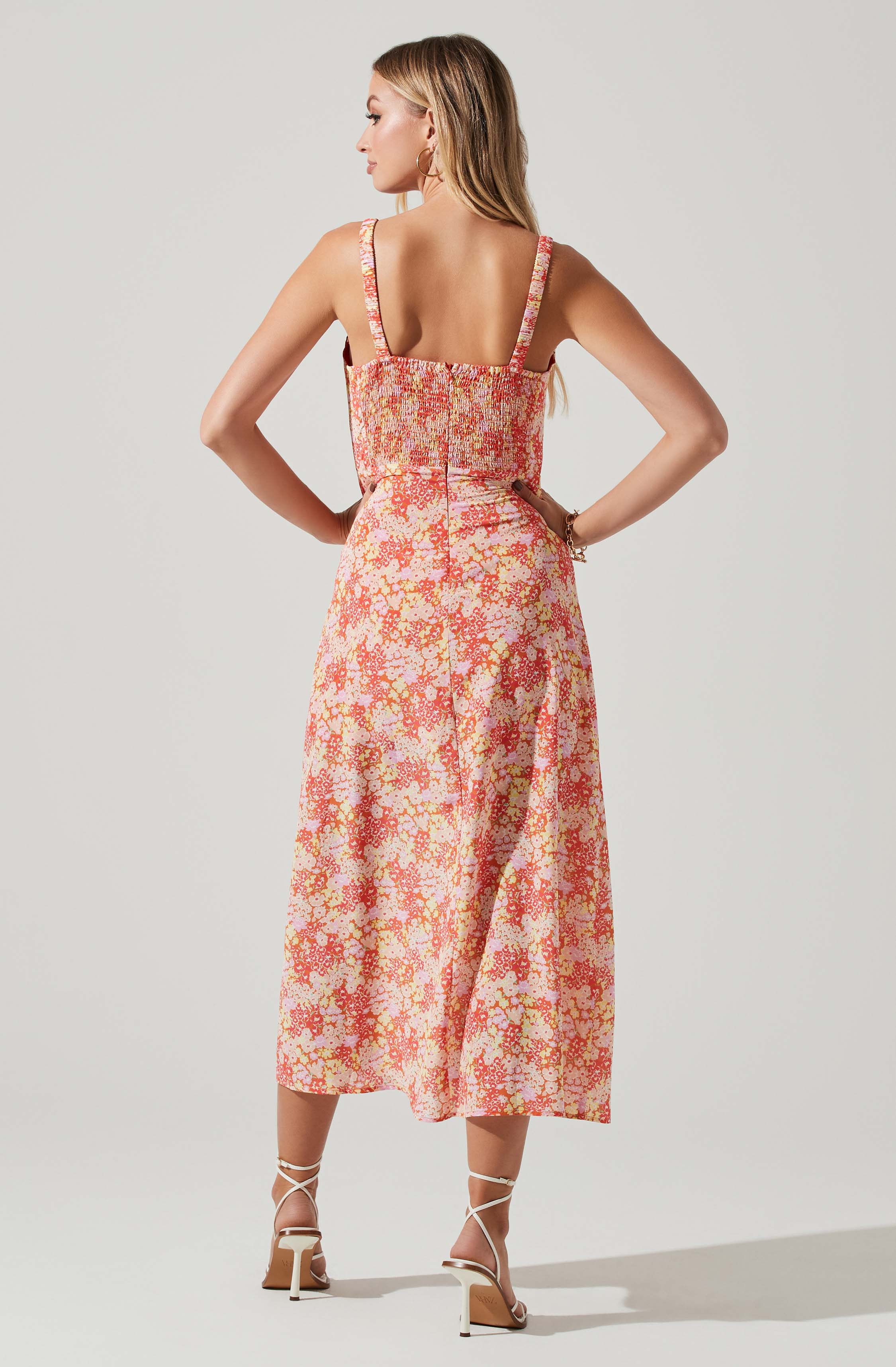 Elsie Midi Floral Dress