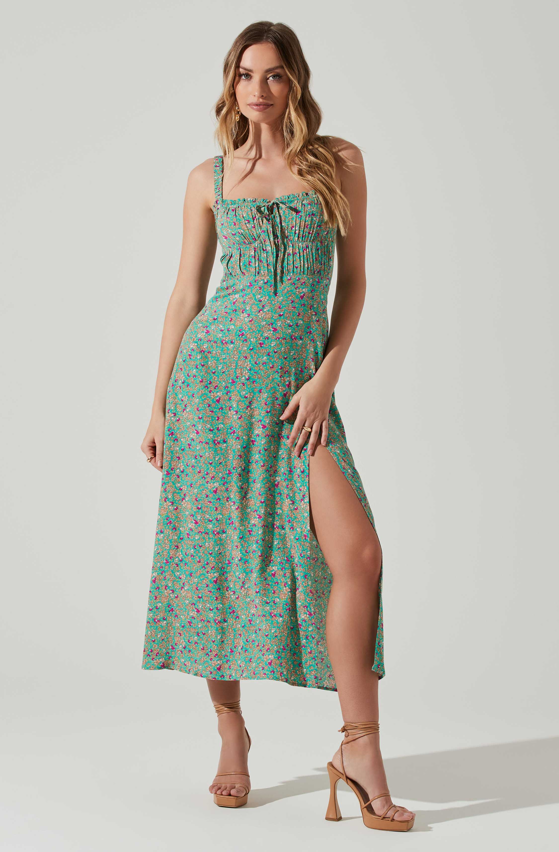 Elsie Midi Floral Dress