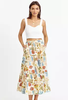 Embroidered Midi Skirt - Grant Collection