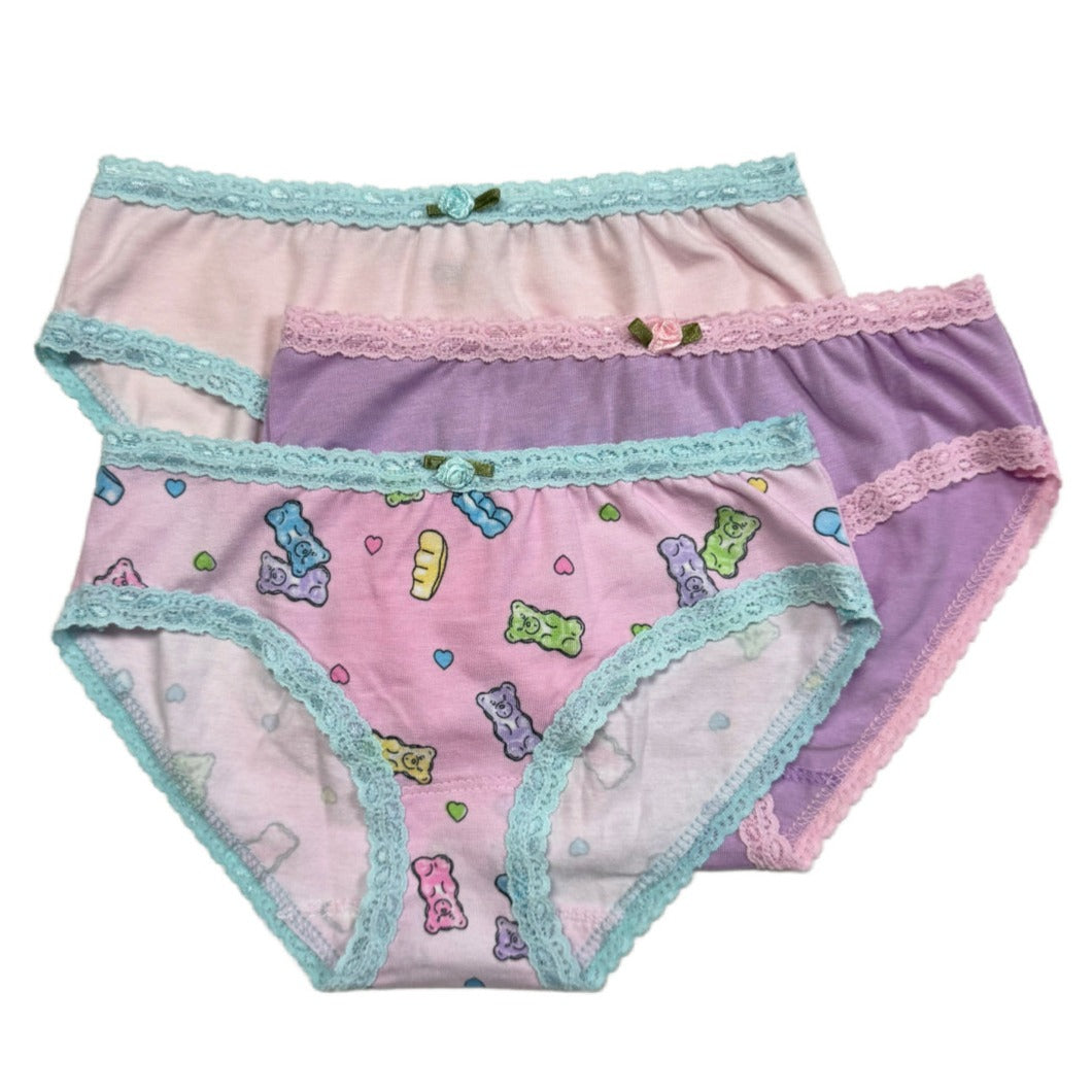 Esme Candy Bear 3-Piece Panty Set