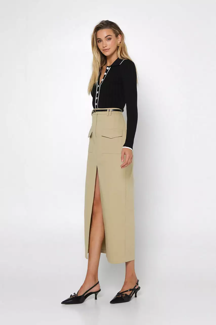 Evan Moss Midi Skirt