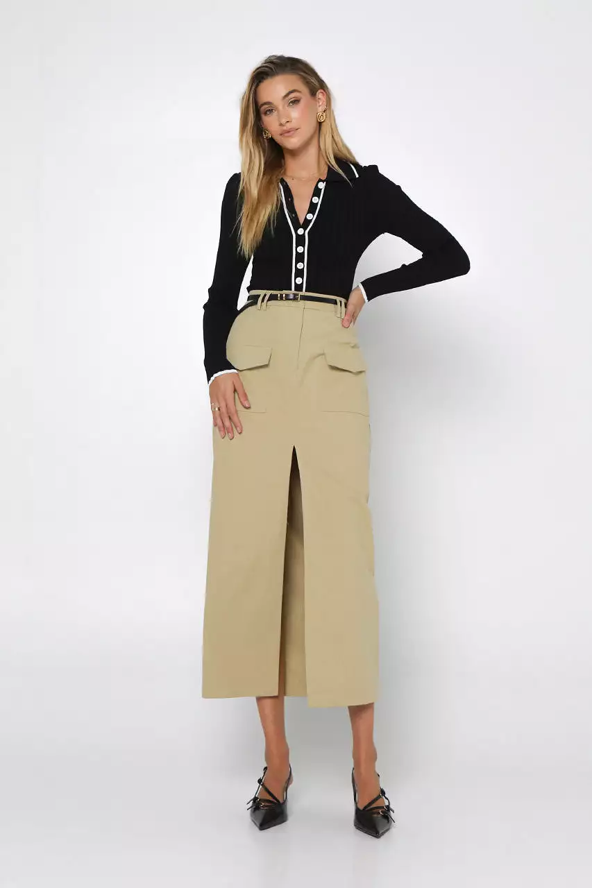 Evan Moss Midi Skirt