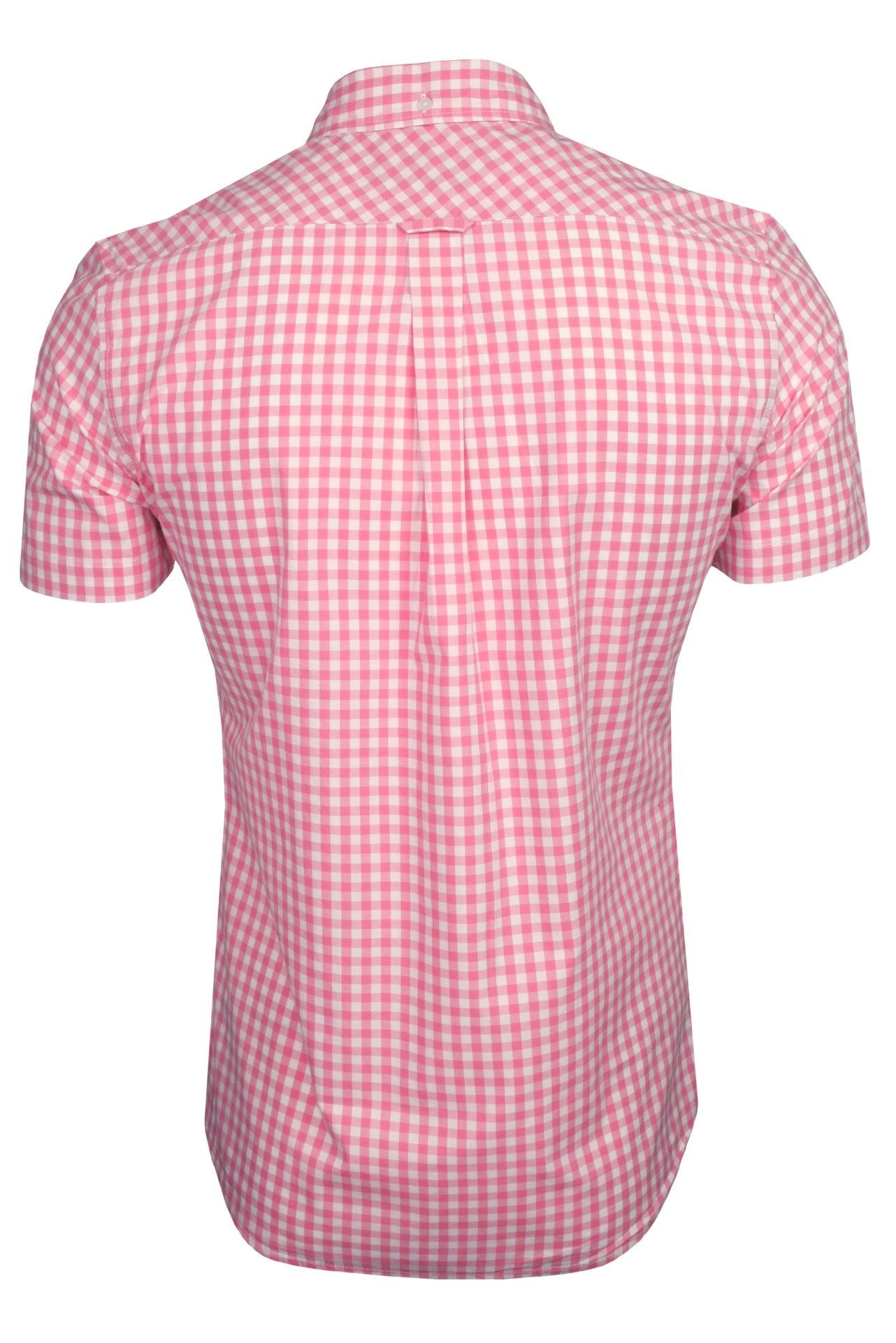 Exact Men's Cotton Gingham Check Shirt - Short Sleeve