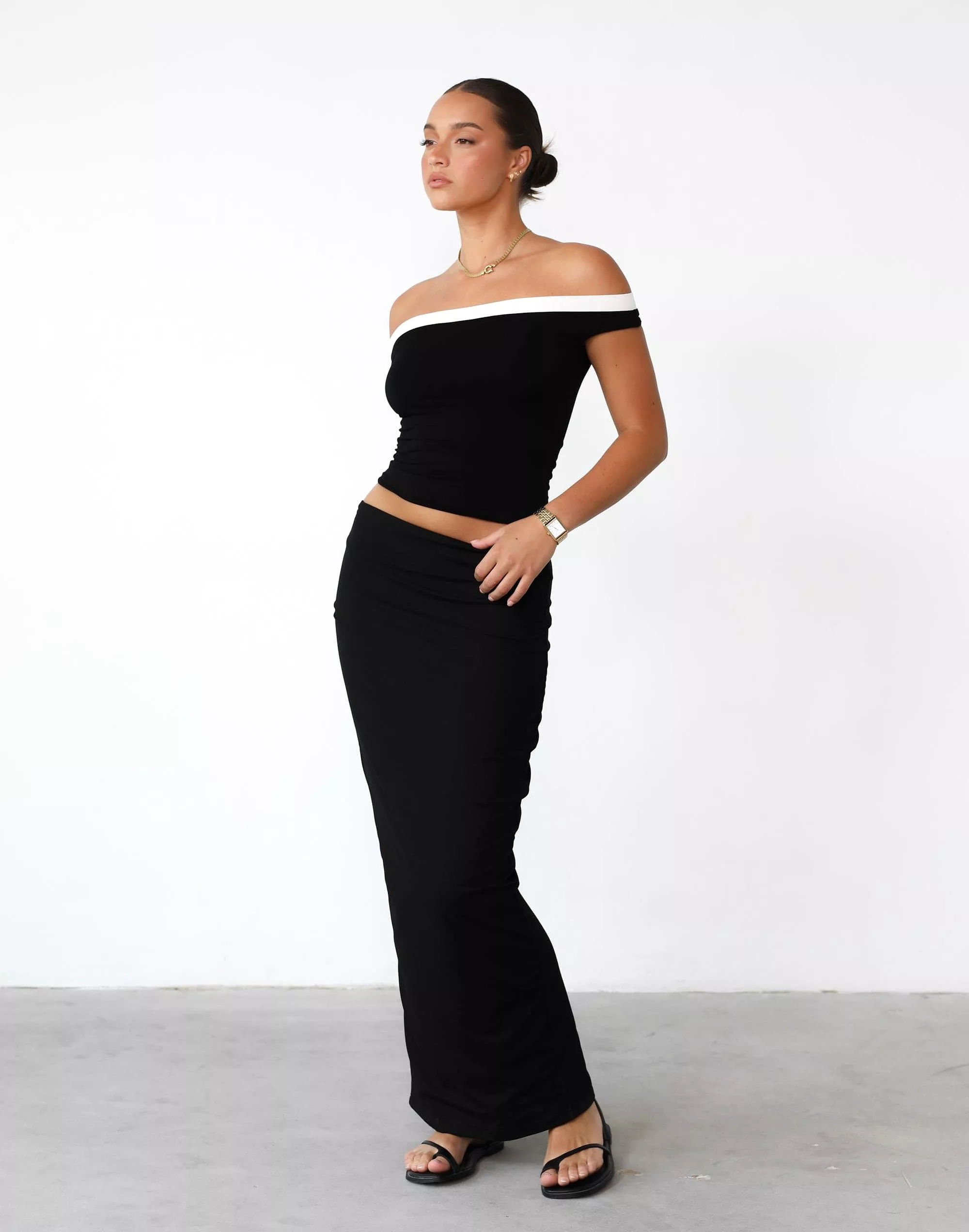 Fable Maxi Skirt - Black