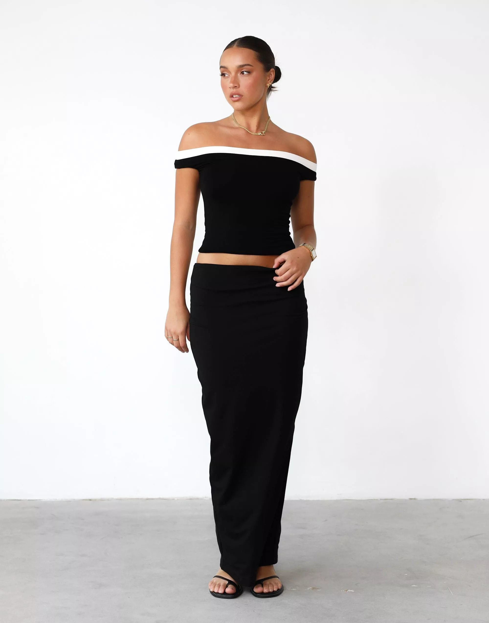 Fable Maxi Skirt - Black