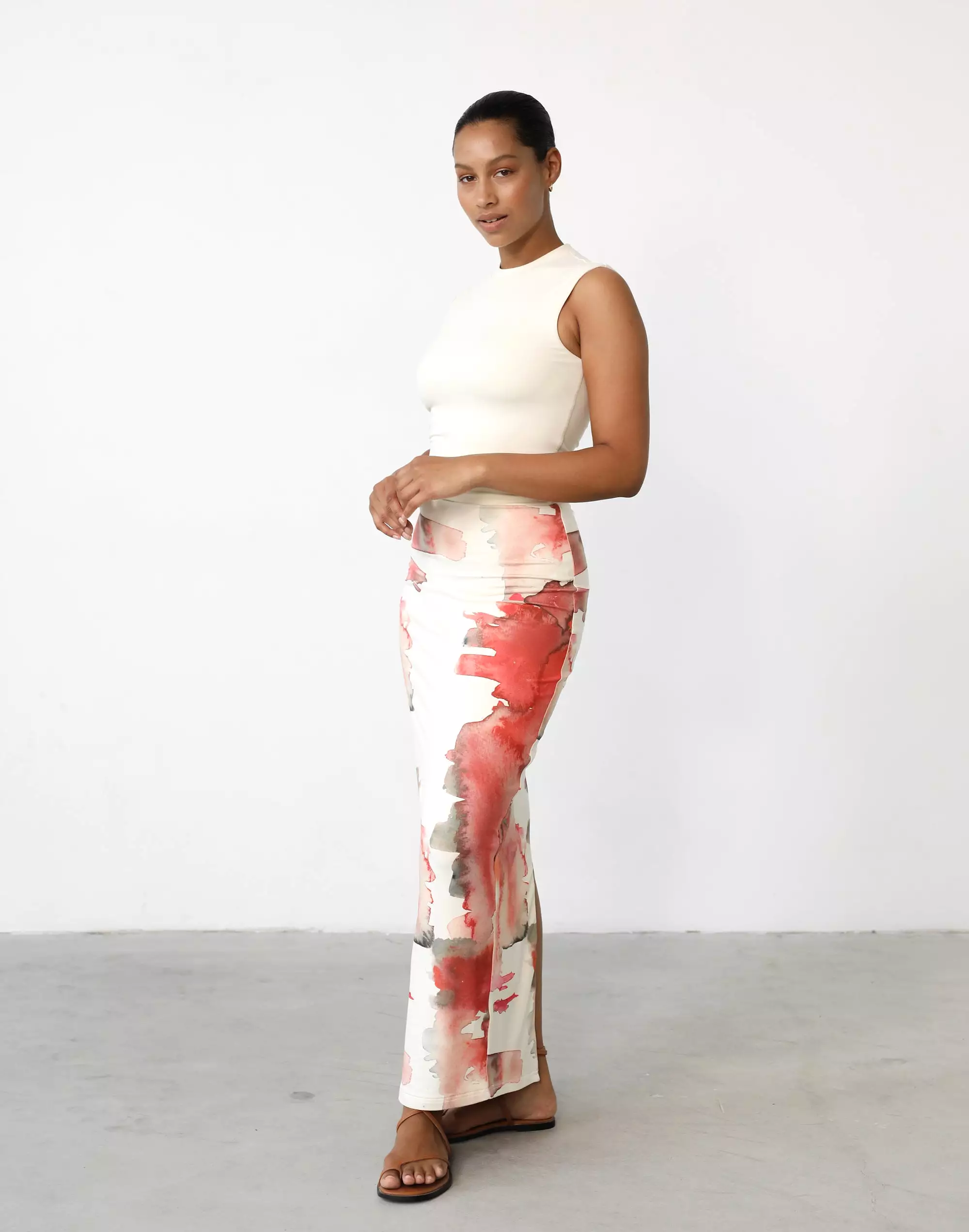 Fable Watercolour Maxi Skirt