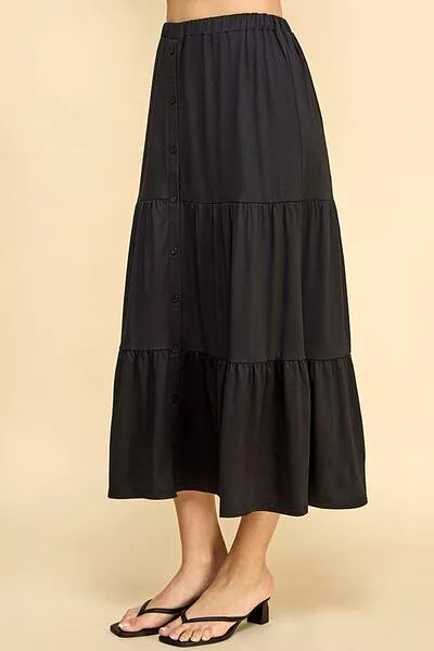 Faith Apparel Tiered Midi Skirt - Search for Faith Apparel Tiered Midi Skirt for a stylish and trendy skirt option.