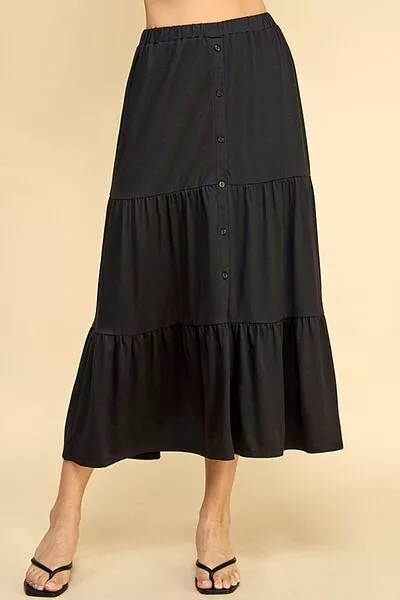 Faith Apparel Tiered Midi Skirt - Search for Faith Apparel Tiered Midi Skirt for a stylish and trendy skirt option.