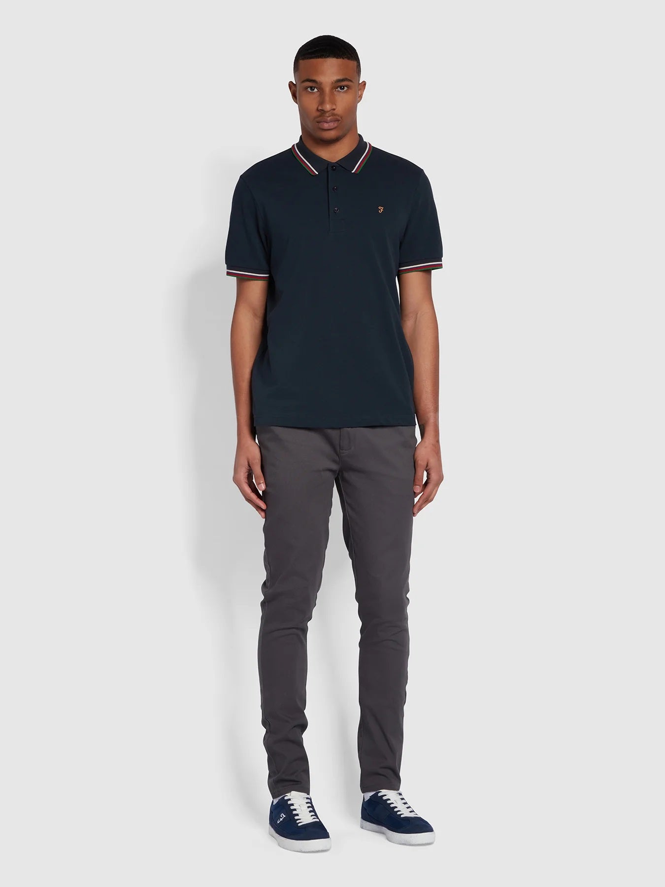 Farah 'Alvin' Pique Polo Shirt Regular Fit - Tipped