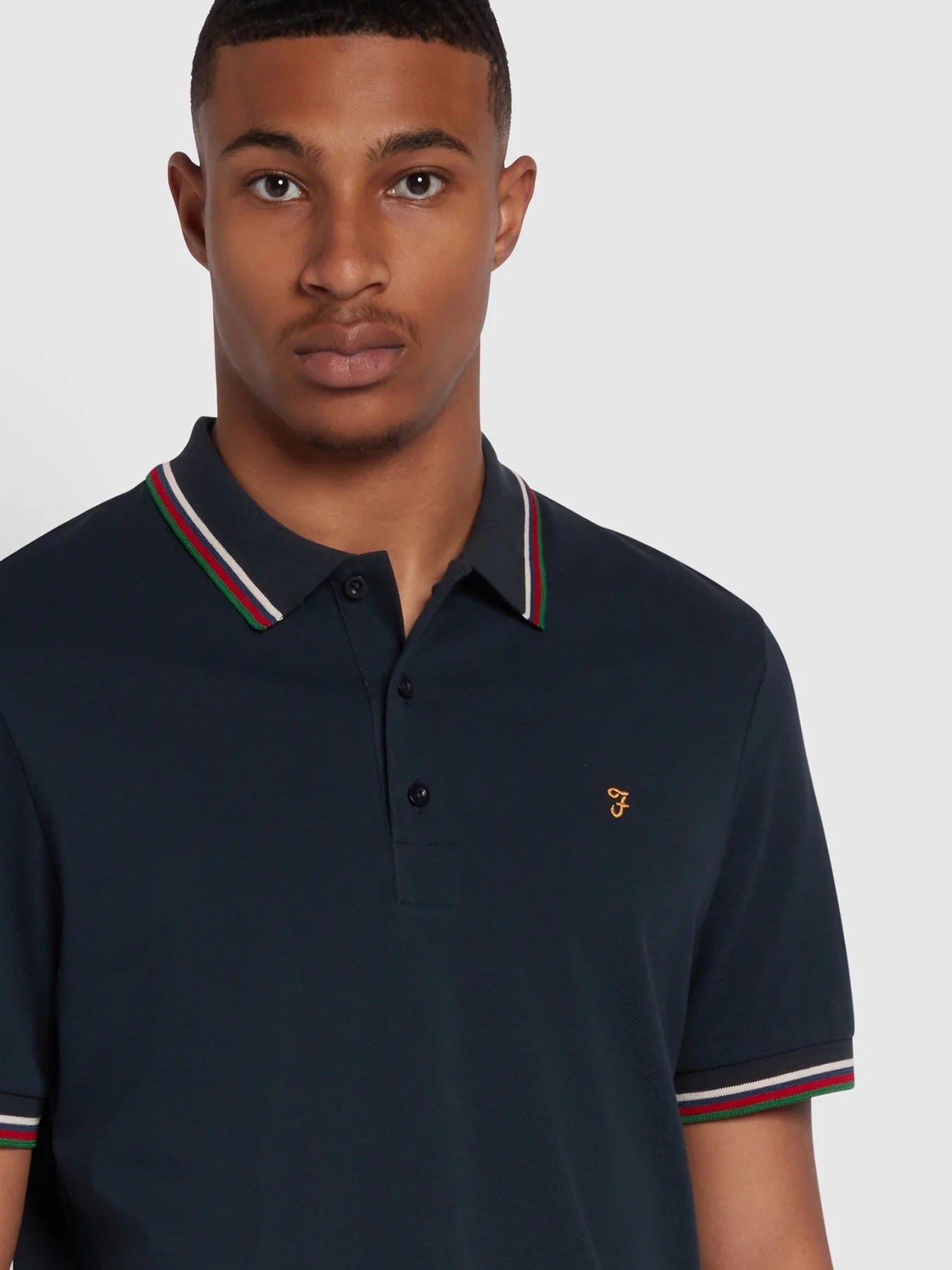 Farah 'Alvin' Pique Polo Shirt Regular Fit - Tipped