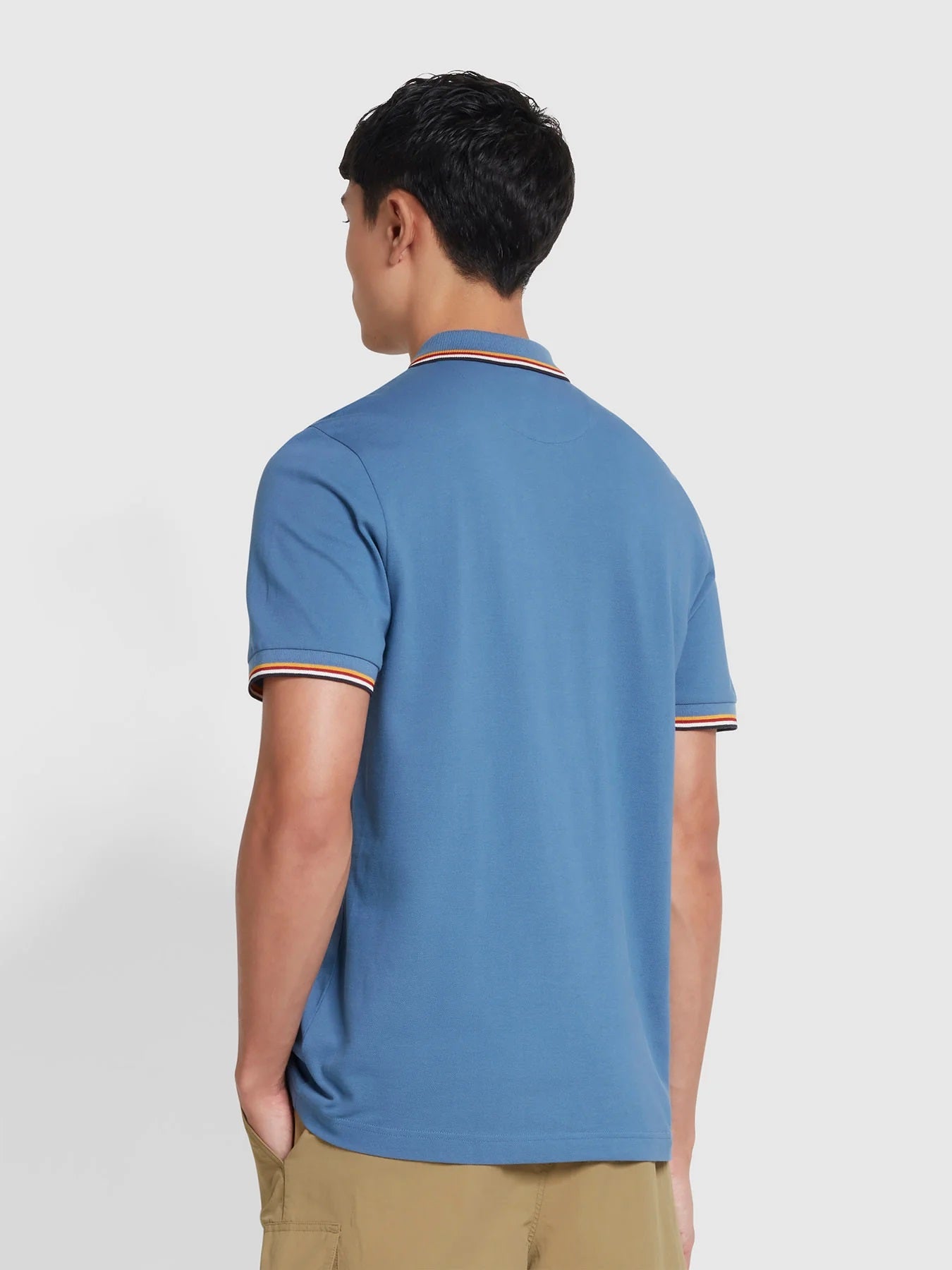 Farah 'Alvin' Pique Polo Shirt Regular Fit - Tipped