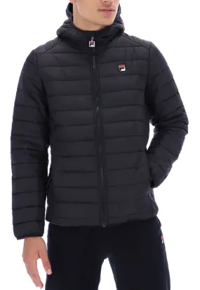 Black Fila Quilted Pavo Casual Jacket