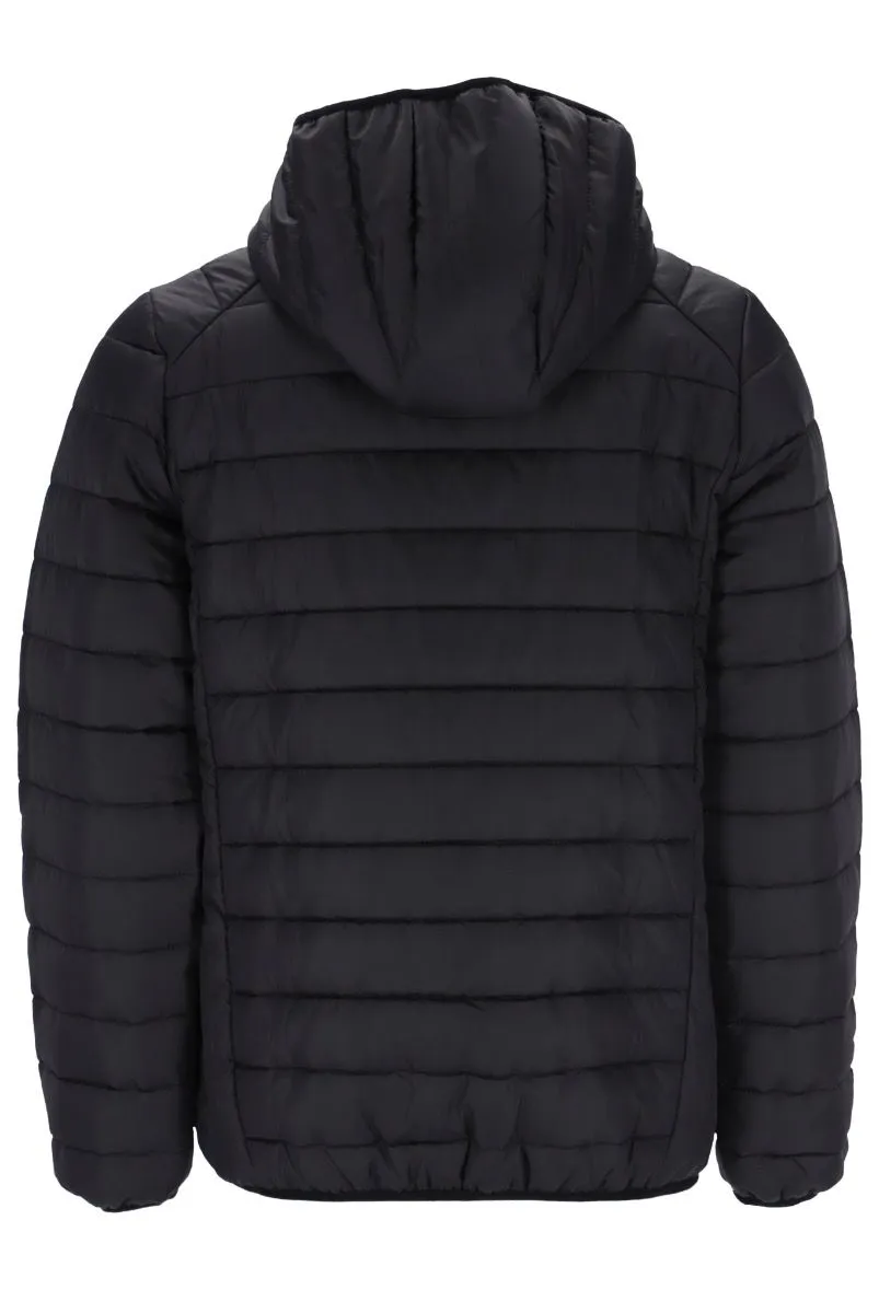 Black Fila Quilted Pavo Casual Jacket