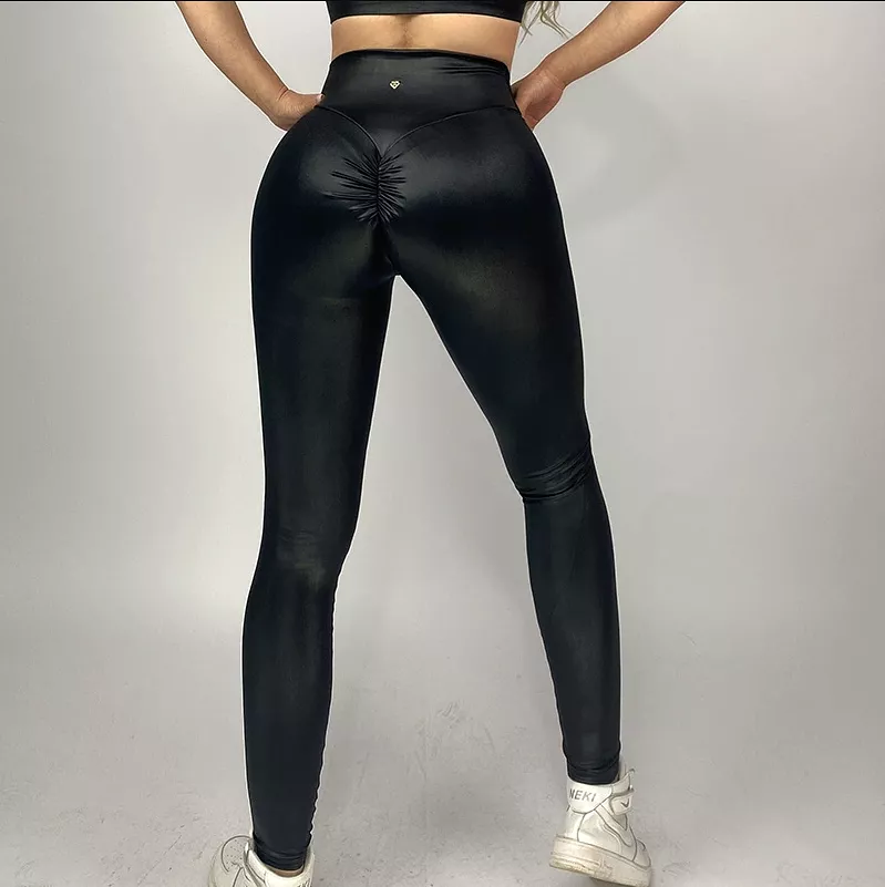 Fitwear Legging Cupcake Leather Effect Black