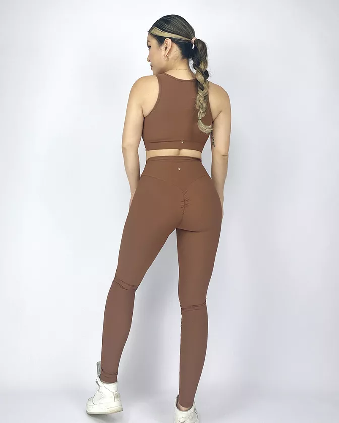 Fitwear Legging - First Meet Brown leggings from La Fitwear.