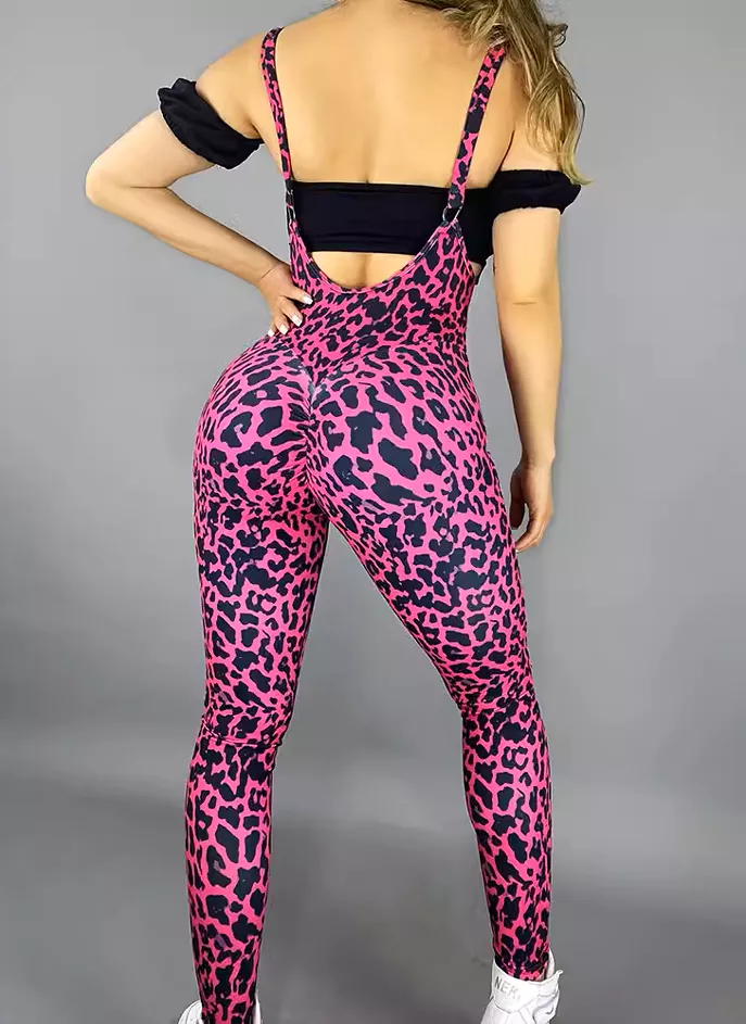 Fitwear Legging Leo Mesh Pink Leopard