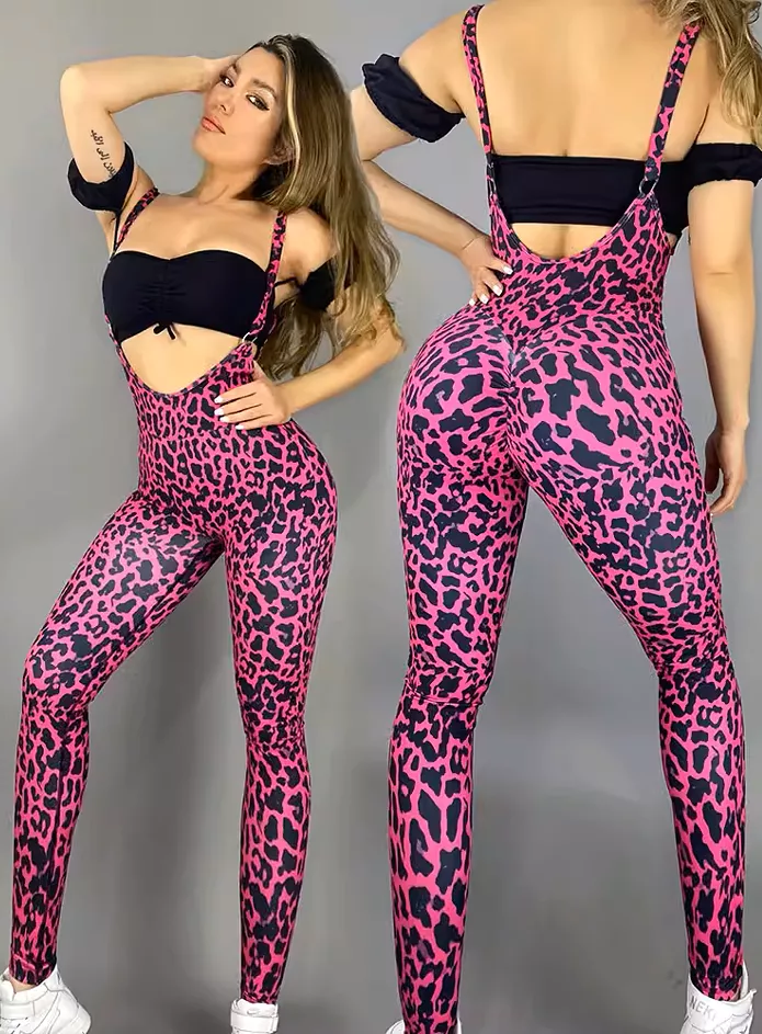 Fitwear Legging Leo Mesh Pink Leopard