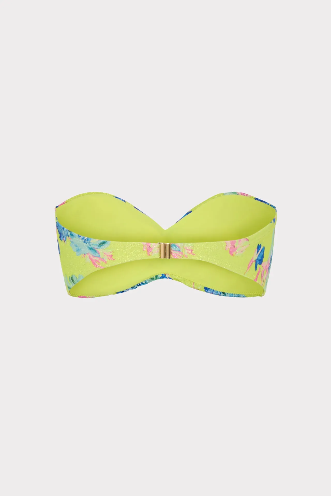 Twist Bandeau Top with Floating Cosmos Design