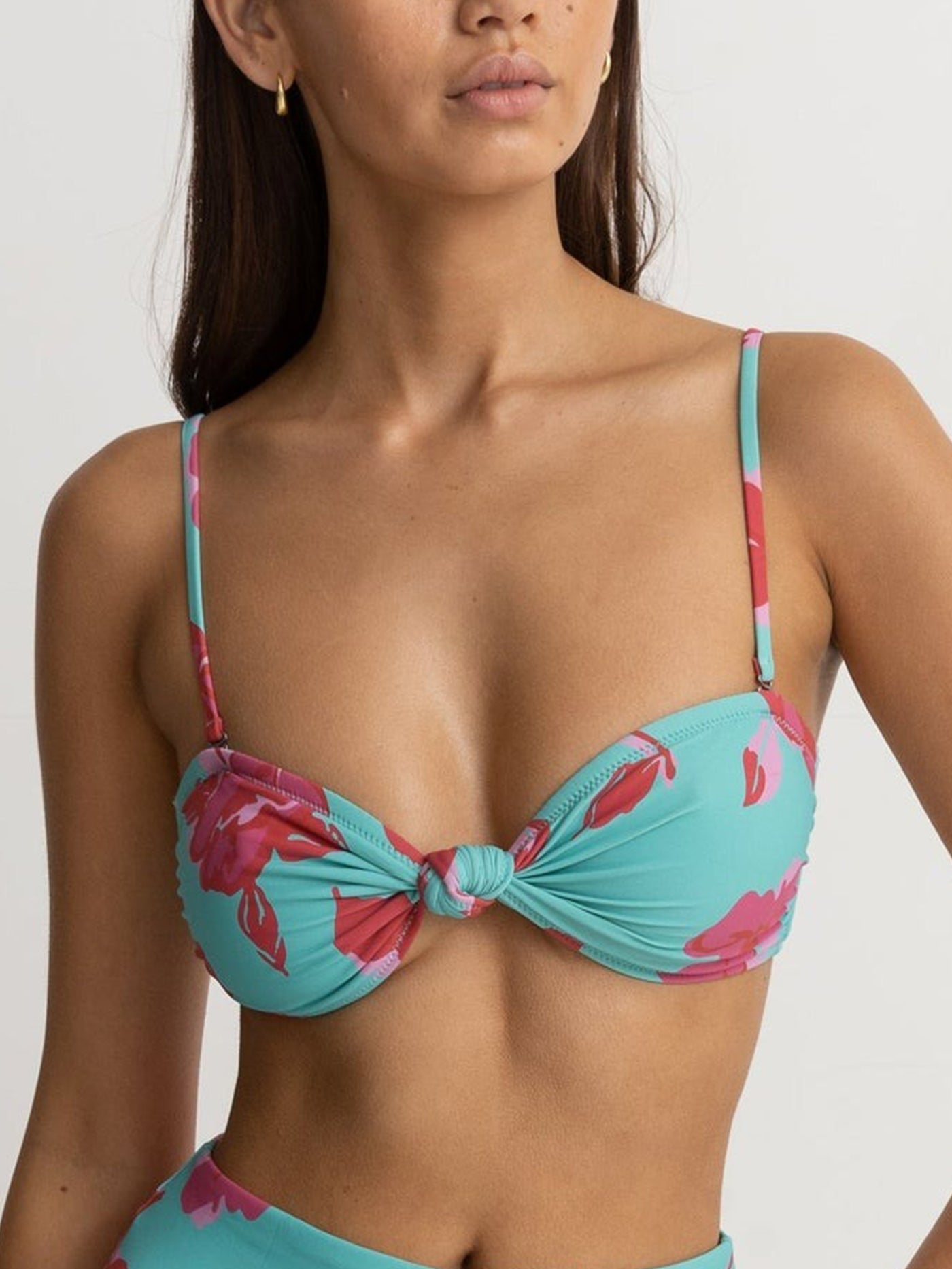 Floral Bandeau Bikini Top