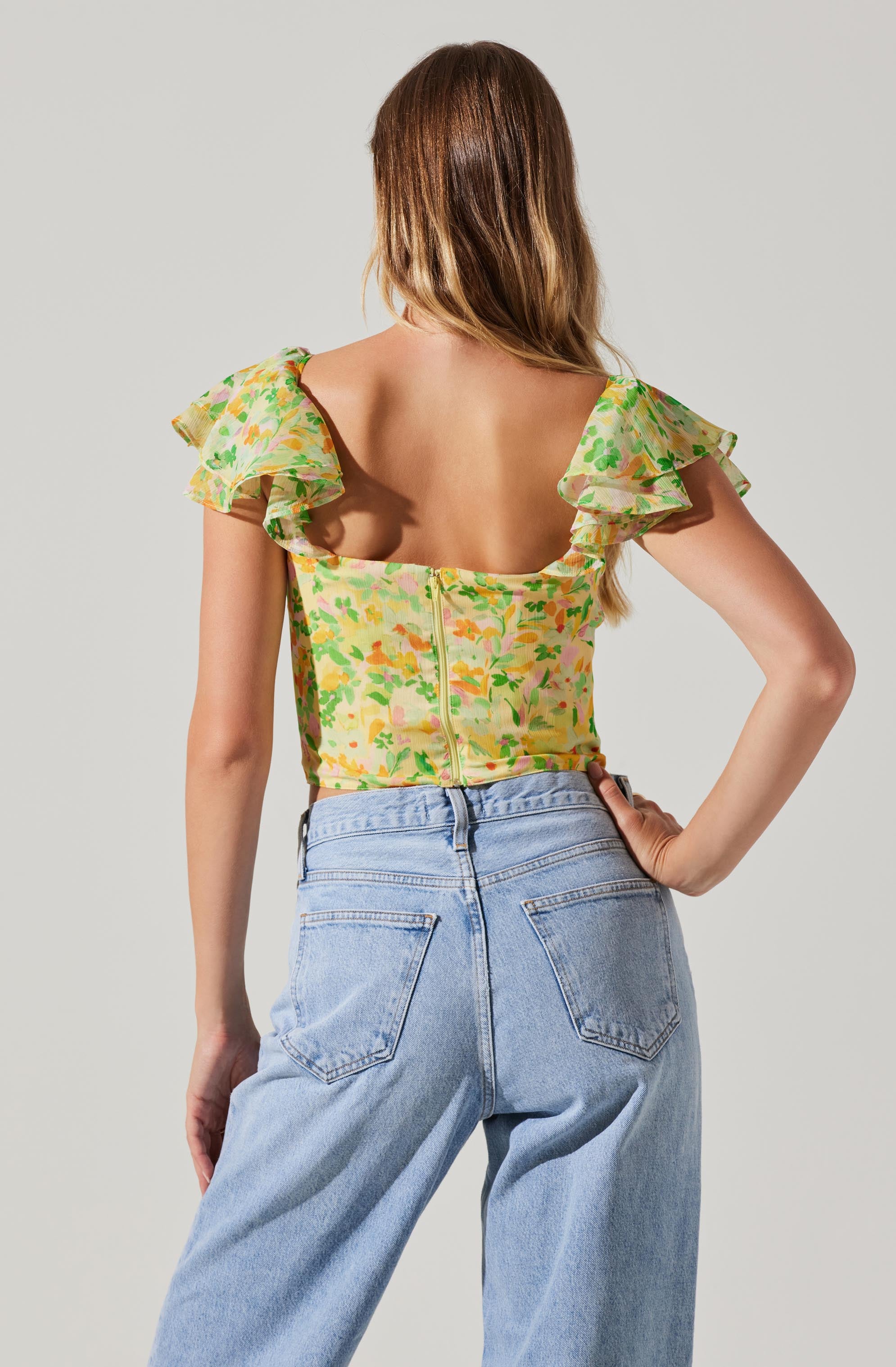 Floral Bustier Top