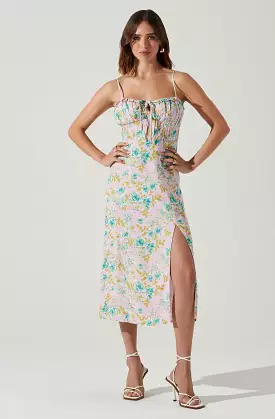 Floral Cutout Midi Dress - Shop Now