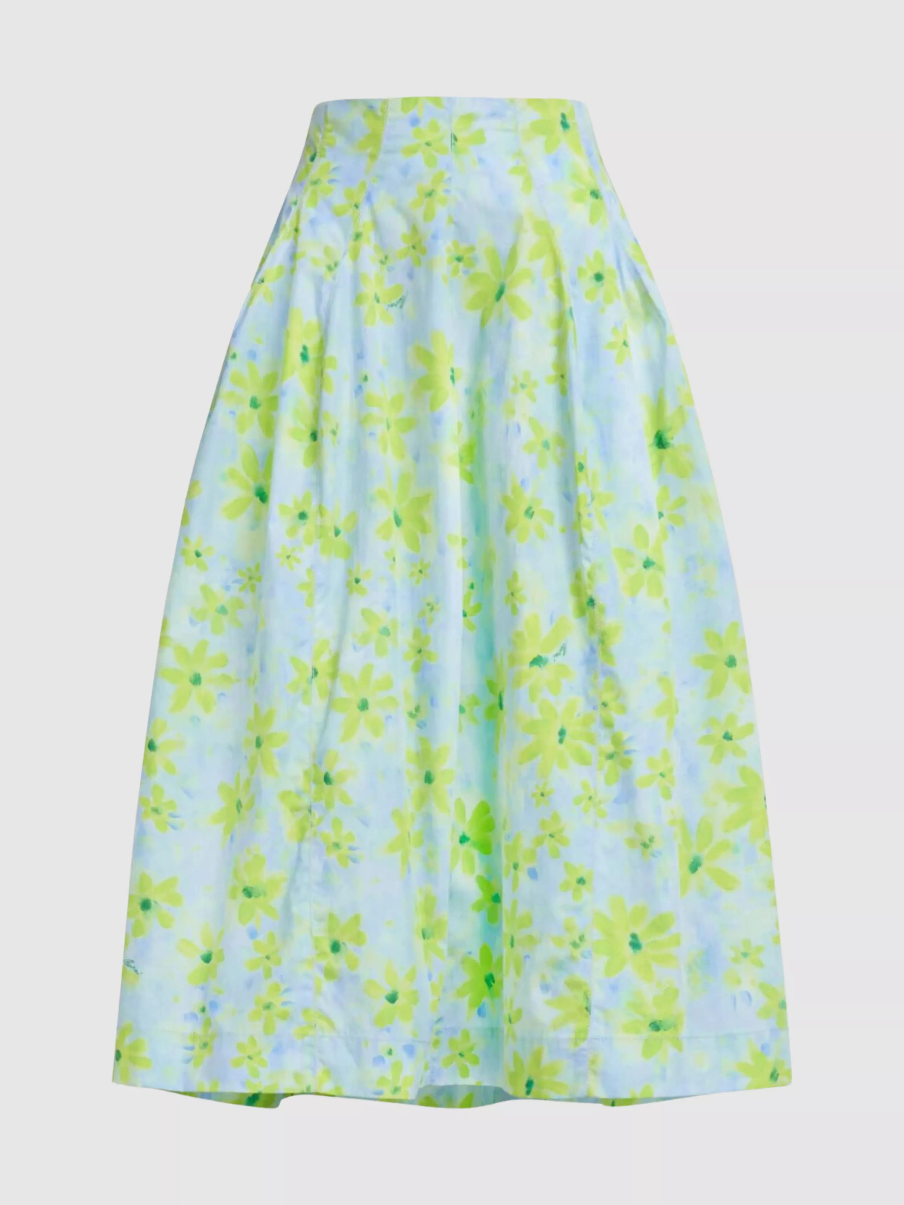 Floral Midi Skirt A-Line