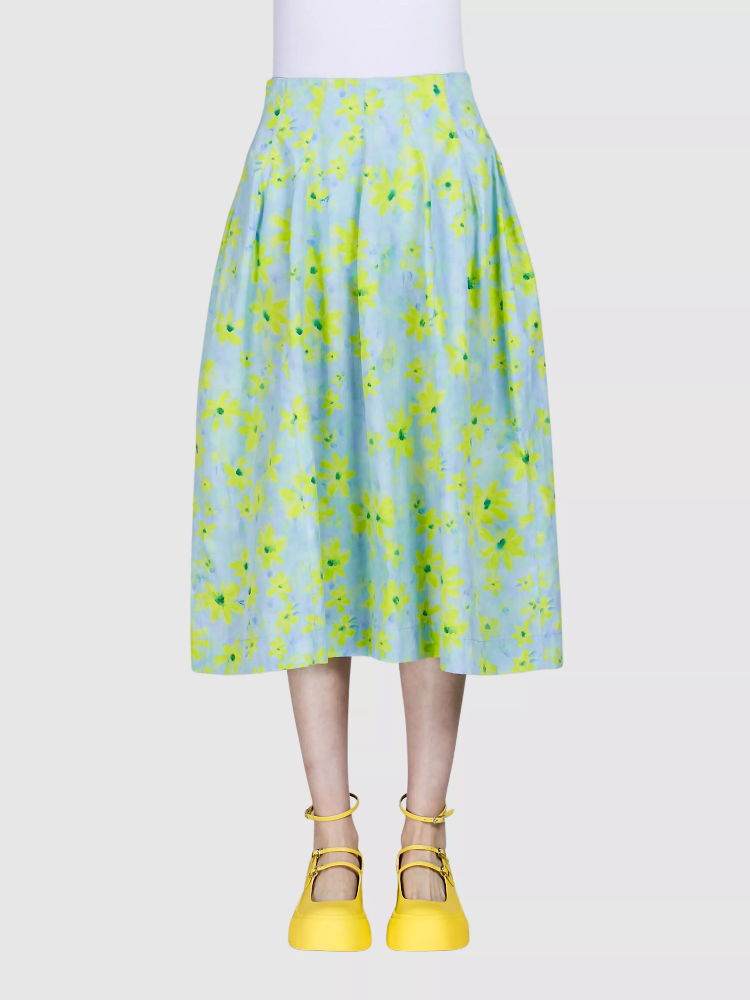 Floral Midi Skirt A-Line