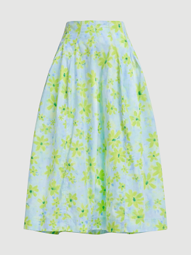 Floral Midi Skirt A-Line