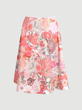 Floral Print Midi Skirt