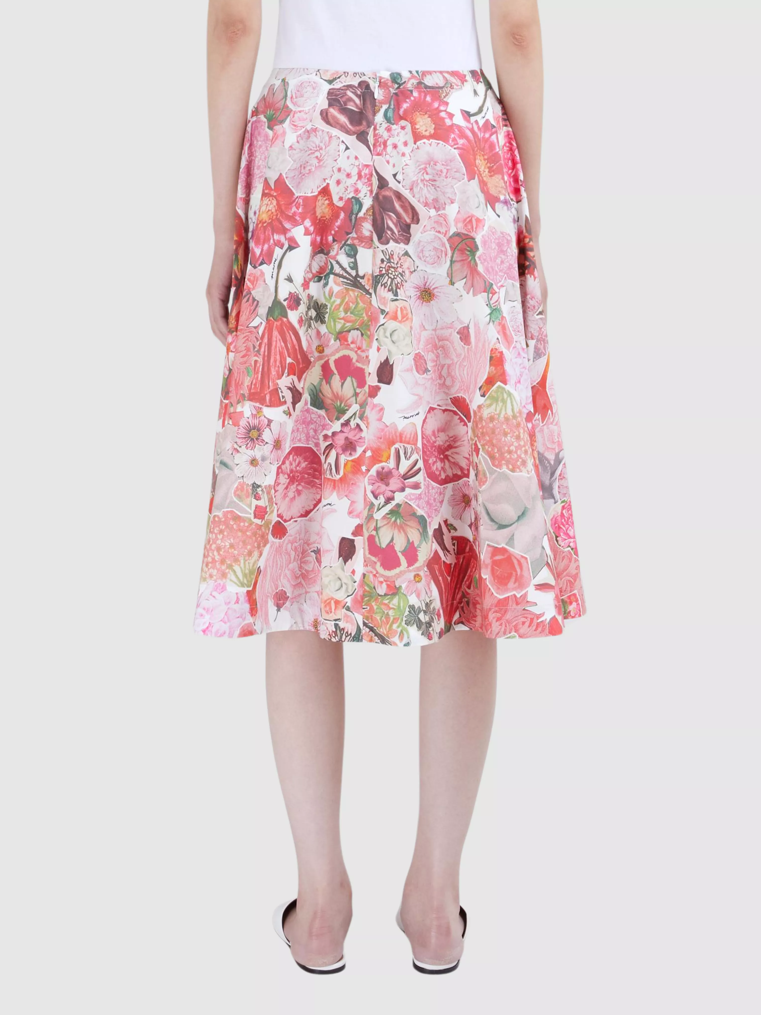 Floral Print Midi Skirt