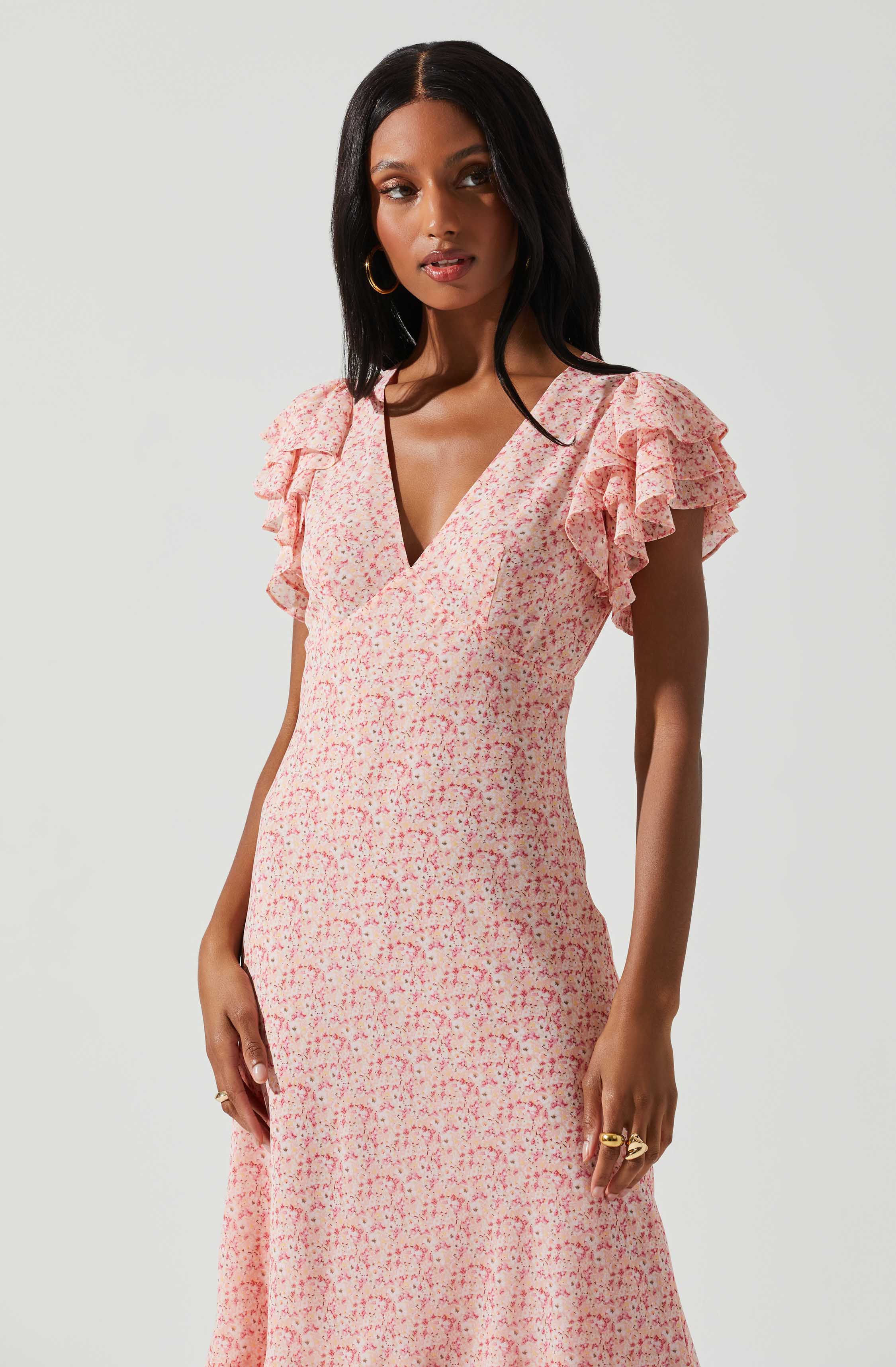 Floral Ruffle Dress