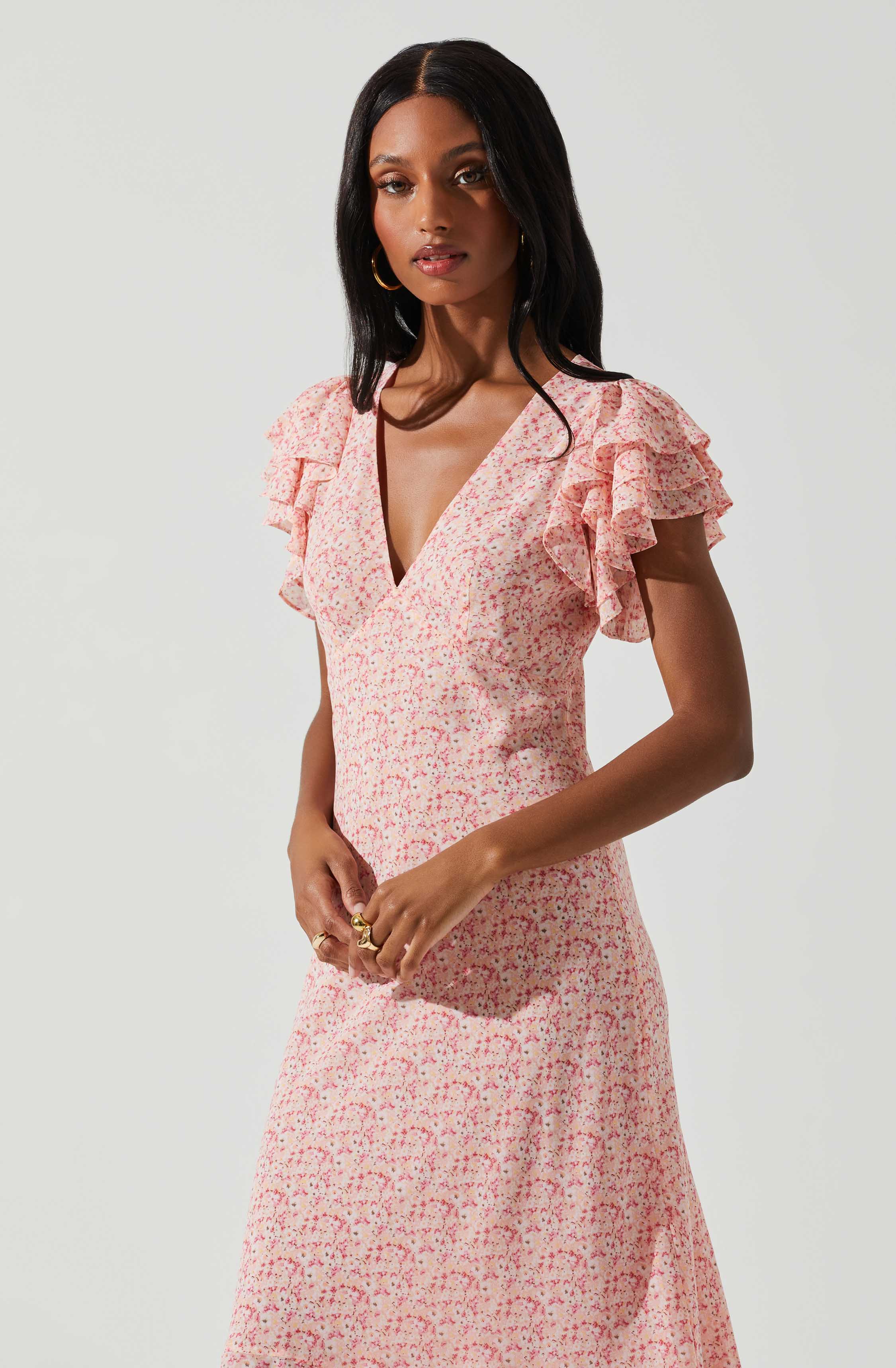 Floral Ruffle Dress