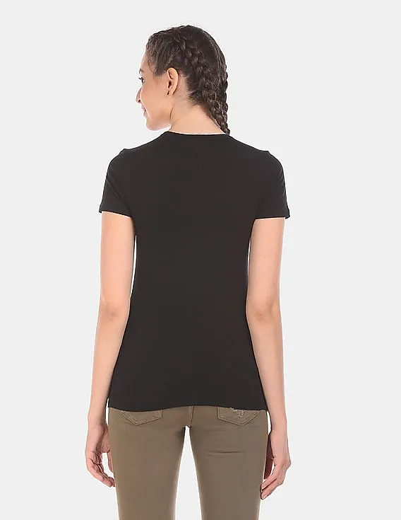 GAP Black Pure Body Short Sleeve Tee Women