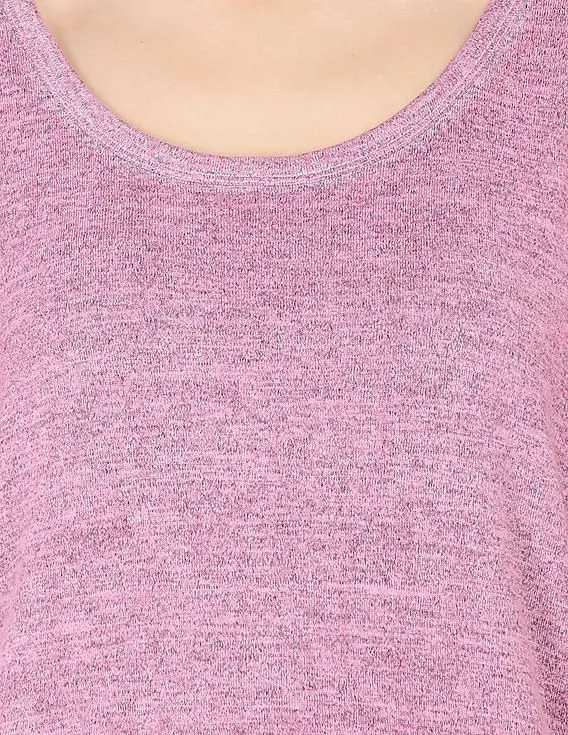 GAP Pink Boxy Top with Short Sleeves for Women