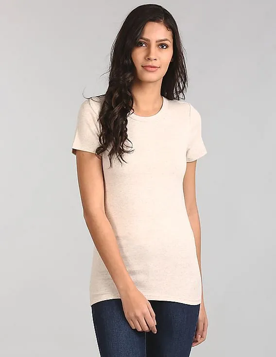 GAP Women's White Short Sleeve Ruffle Tee