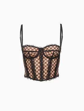 GG Network Bustier Top