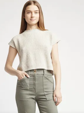 Cropped Sweater Tee - Gillian