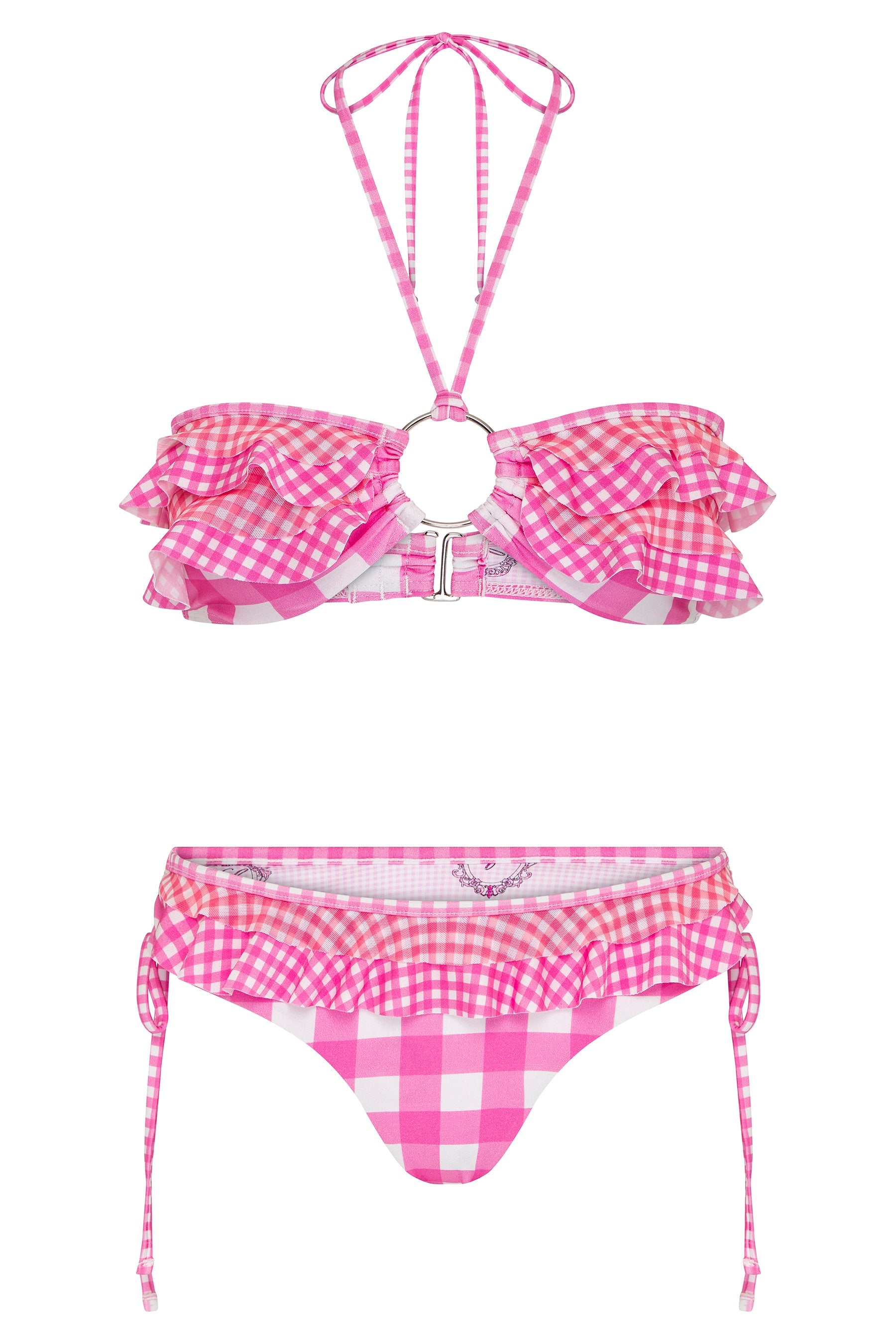 Gingham Bandeau Bikini Top: Gingham Bikini Top | Bandeau style