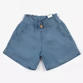 Girls Denim Shorts - Ice Blue