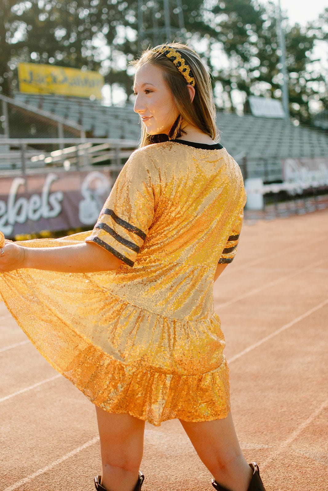 Gold and Black Sequin Dress - Shop Now!