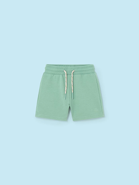 green terry shorts