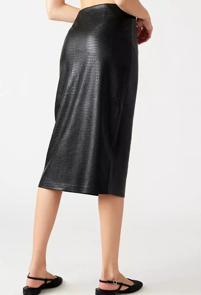 Hayes Midi Skirt - Dark Brown