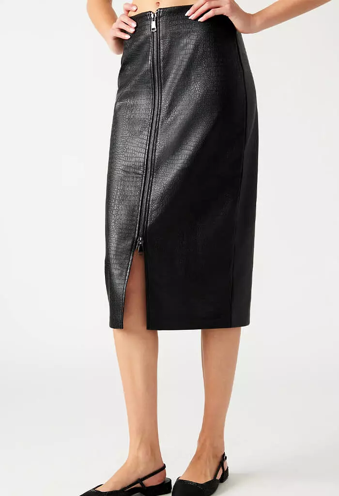 Hayes Midi Skirt - Dark Brown