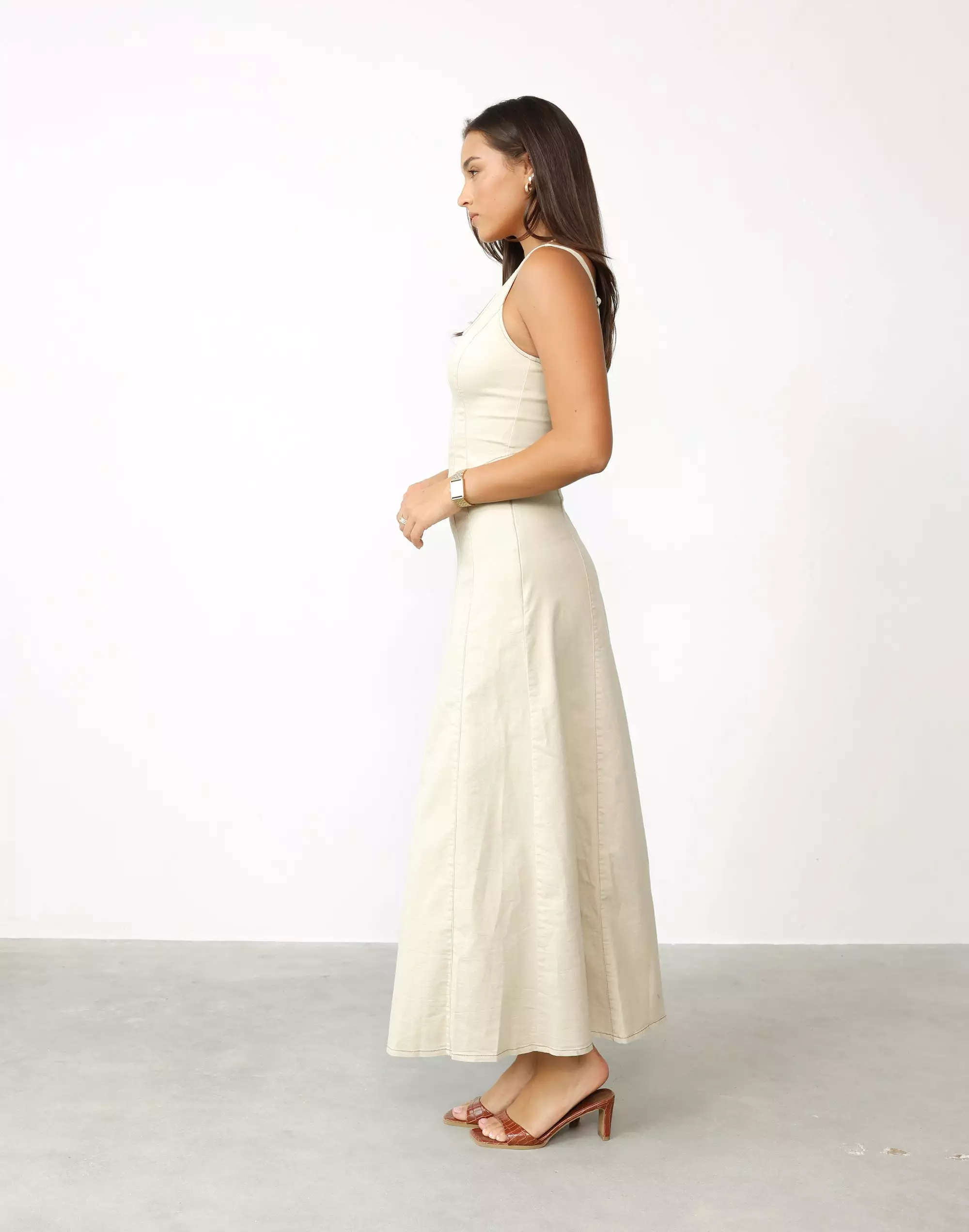 Haylee Maxi Skirt Oat - Shop Now!