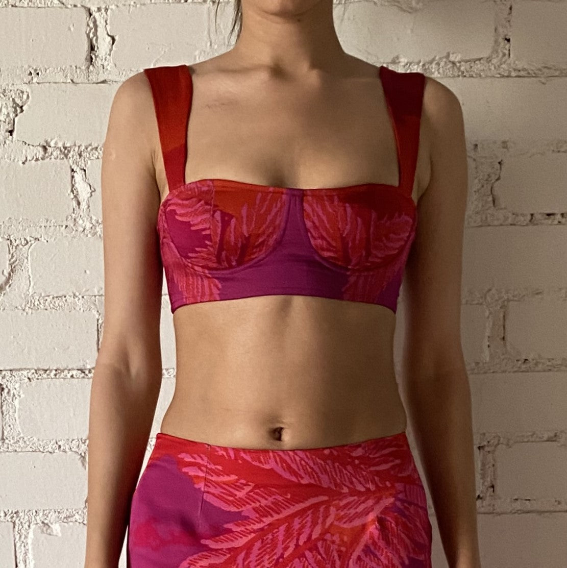 Hemant Nandita Soma Bandeau Multicolor