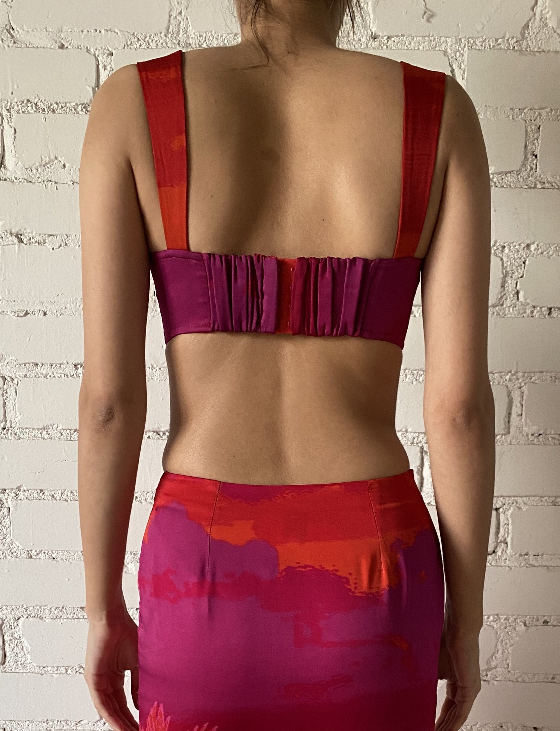 Hemant Nandita Soma Bandeau Multicolor