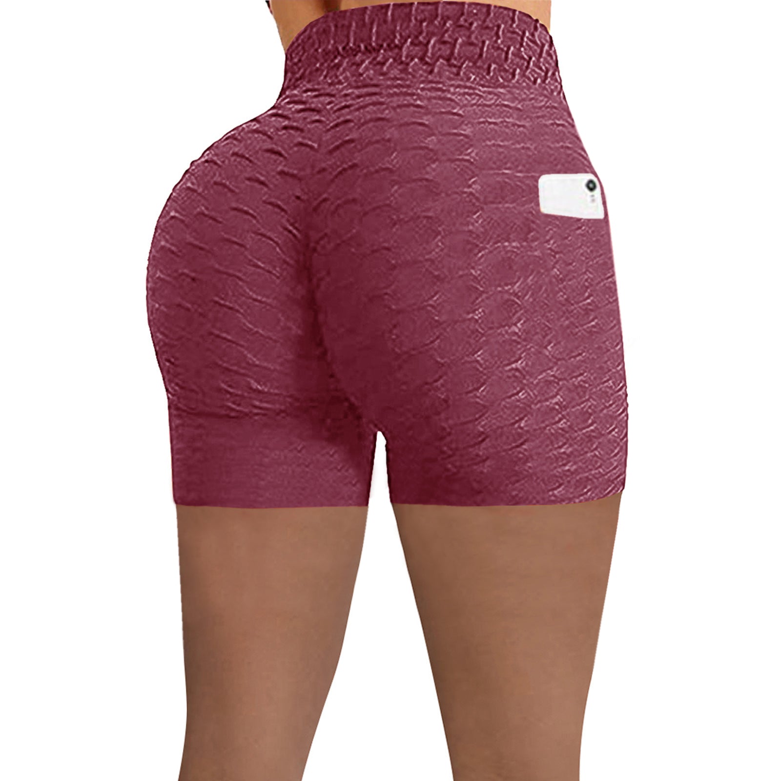 High-Performance Women's Yoga Active Workout Bike Short with Side Pocket for Booty Lift