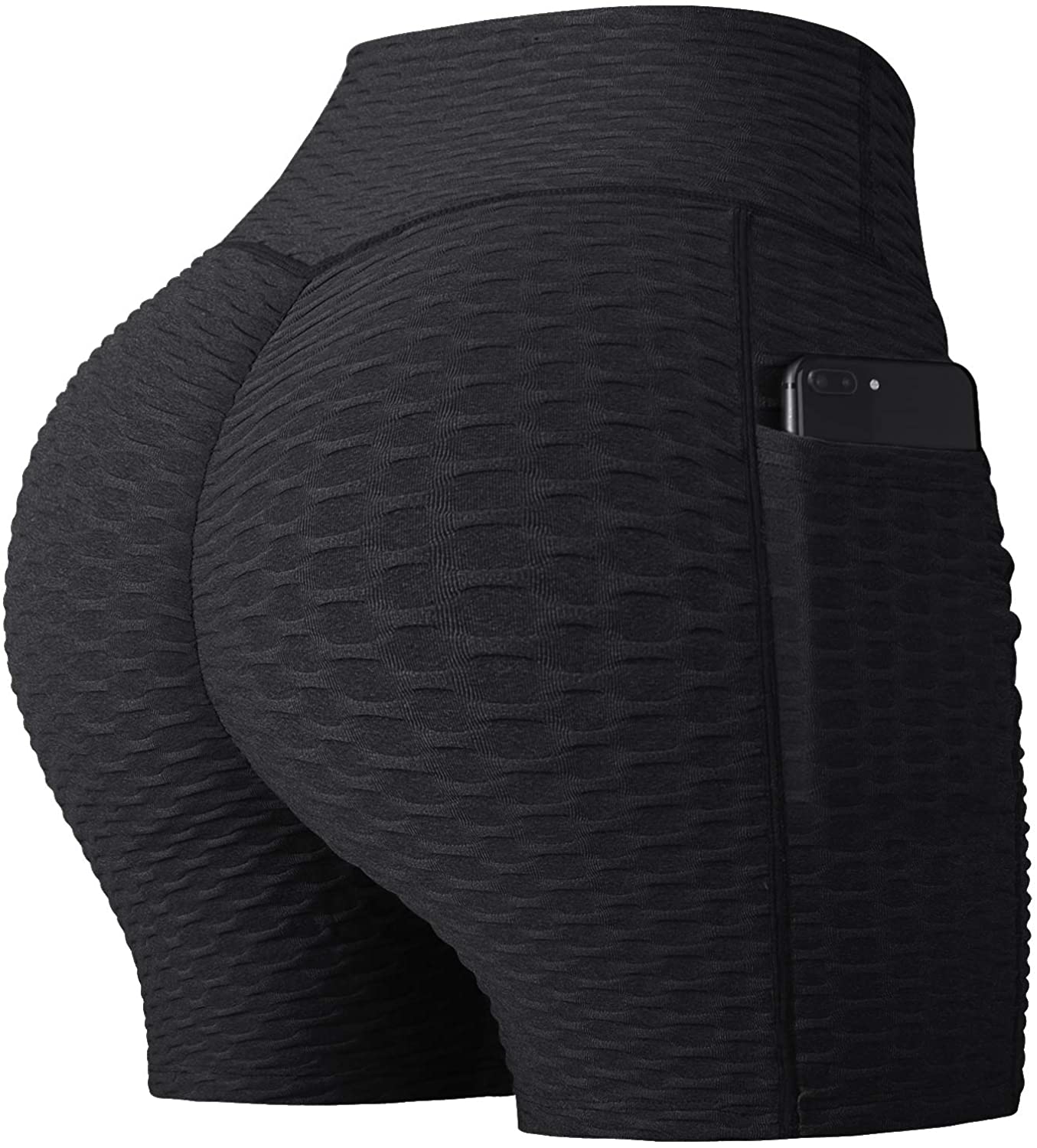 High-Performance Women's Yoga Active Workout Bike Short with Side Pocket for Booty Lift