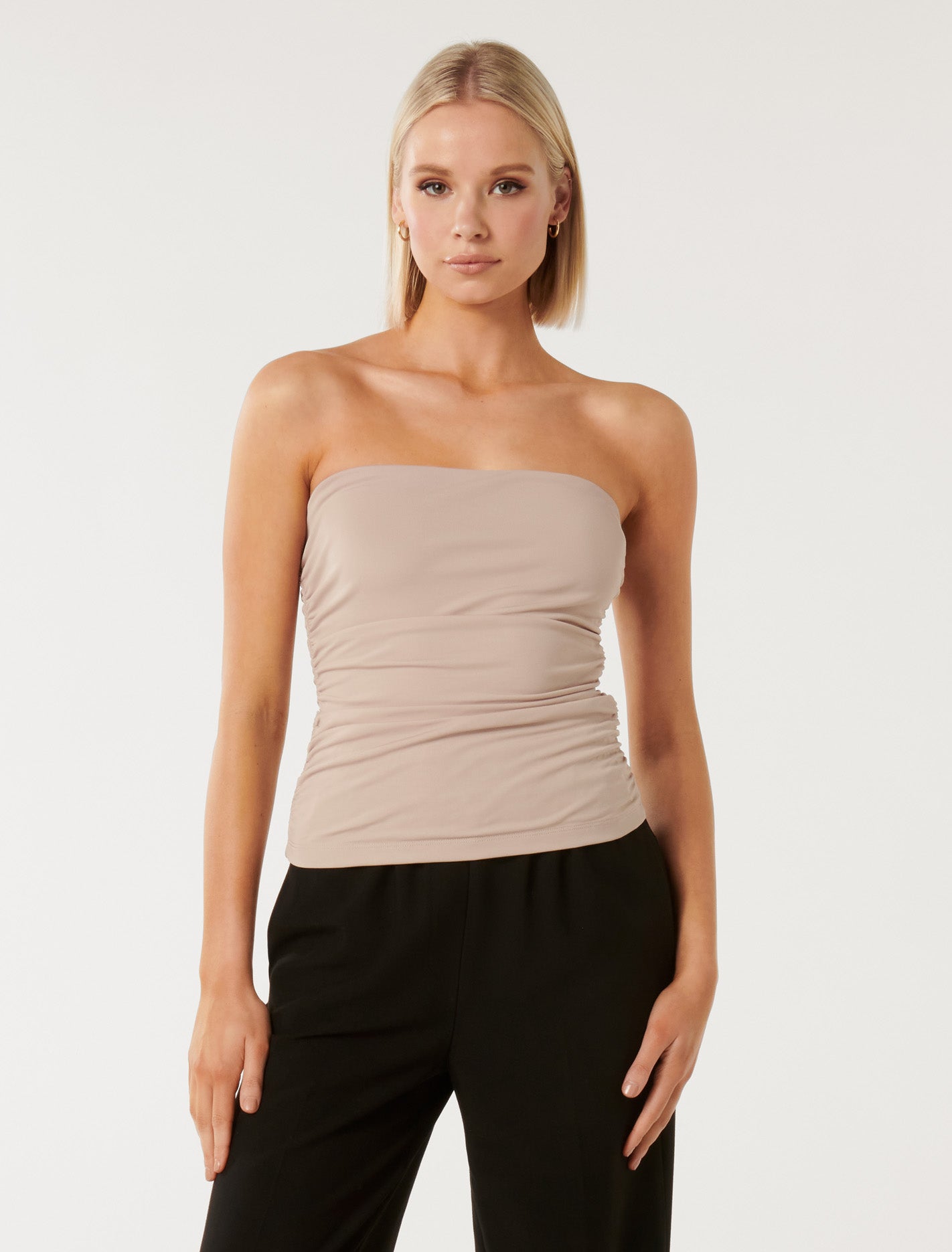 Ines Ruched Bandeau Top