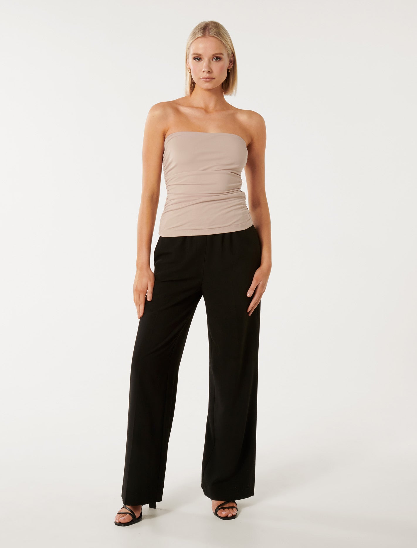 Ines Ruched Bandeau Top